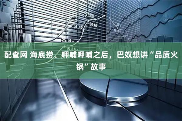 配查网 海底捞、呷哺呷哺之后，巴奴想讲“品质火锅”故事