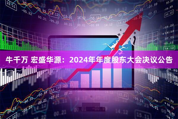 牛千万 宏盛华源：2024年年度股东大会决议公告