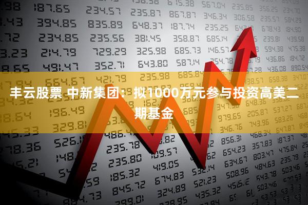 丰云股票 中新集团：拟1000万元参与投资高美二期基金