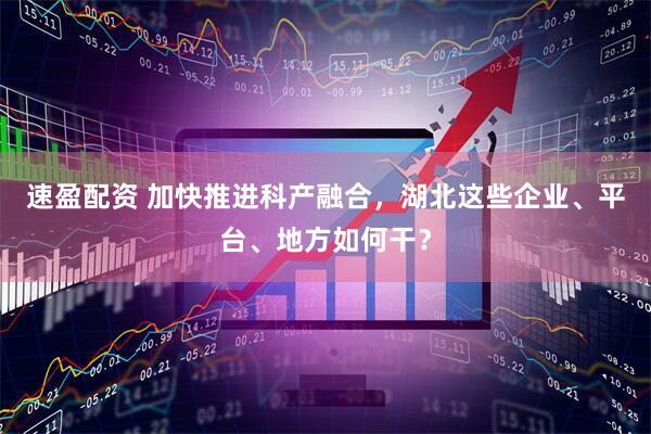 速盈配资 加快推进科产融合，湖北这些企业、平台、地方如何干？